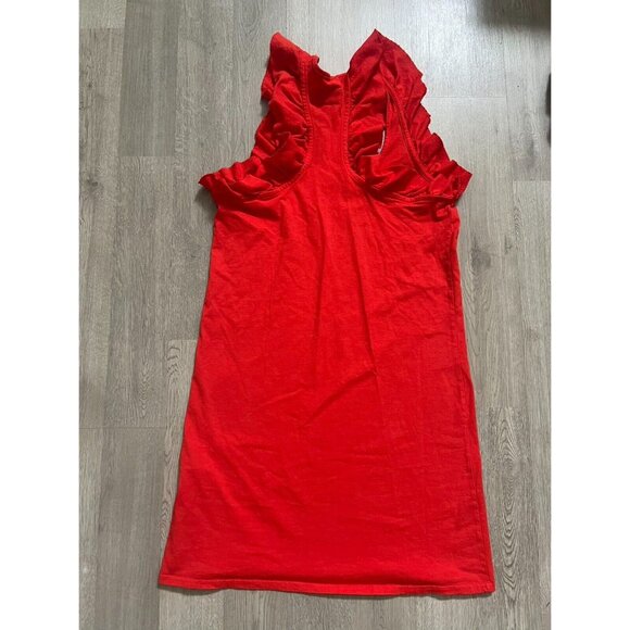Current Elliott Dress Womens Cadence Sleeveless Ruffle Athleisure Knit size 2 - Picture 6 of 8